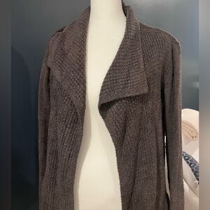Barefoot Dreams grey cardigan XS